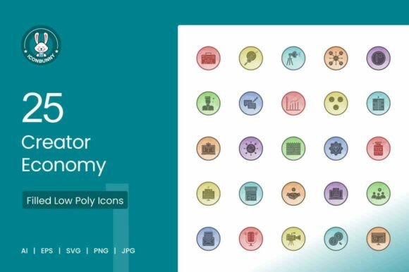 25 Creator Economy Icons: A Visual Toolkit for Modern Digital Creators