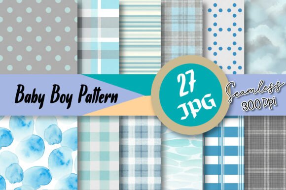 Baby Boy Seamless Pattern: Elevating Creative Projects with Timeless Childhood Charm