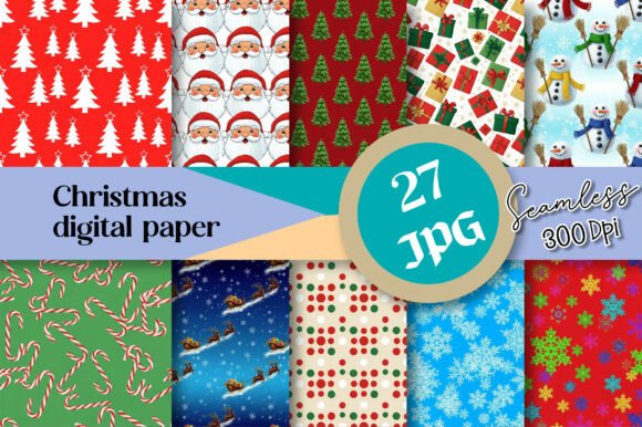 Christmas Digital Paper: Festive Designs for Every Project