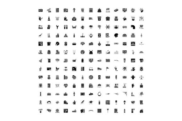 Collection of Various Subjects Icon Set: Strategic Visual Tools for Modern Design Projects