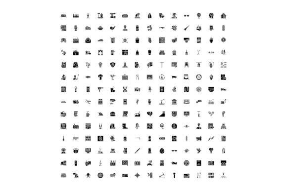 Enhancing Design Projects with a Collection of Various Silhouette Icon El
