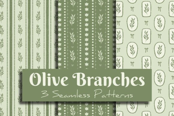 Exploring the Beauty and Versatility of Olive Branches Seamless Patterns Paper