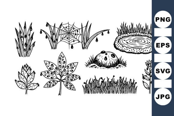 Hand Drawn Botanical Sketches Set – A Versatile Toolkit for Nature-Inspired Design
