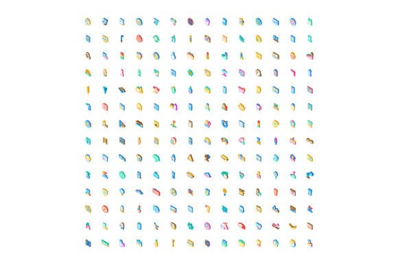 Maximizing Design Strategy with a Large Collection of Isometric Icons