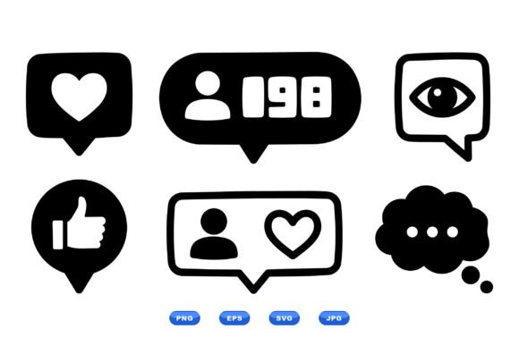 Social Media Icon Clipart Pack for Modern Design Needs
