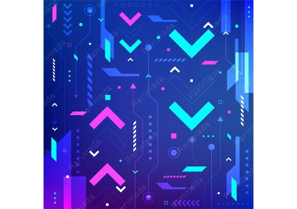 Unlocking Creativity with Abstract Technology Geometric Patterns