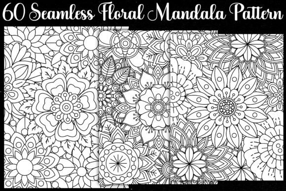 Upgrade Your Design Collection with 60 Seamless Floral Mandala Patterns