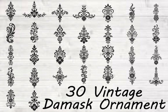 Vintage Damask Ornament: A Strategic Design Asset for Creative Professionals