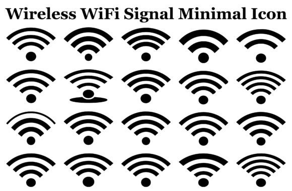 Wireless WiFi Signal Minimal Icon: A Modern Design Solution for Tech-Centric Projects